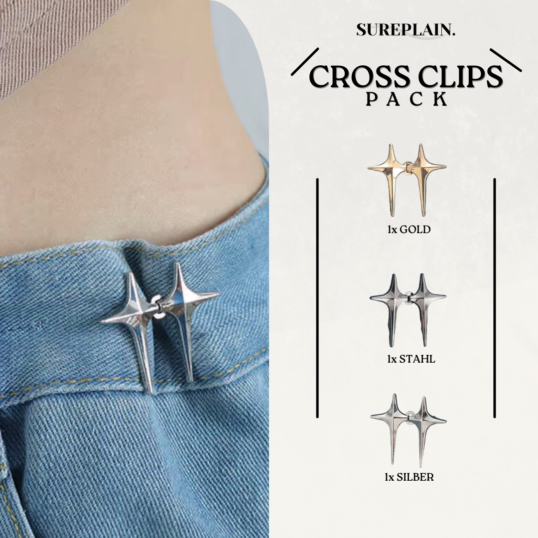 SUREPLAIN™ 3er CROSS CLIPS